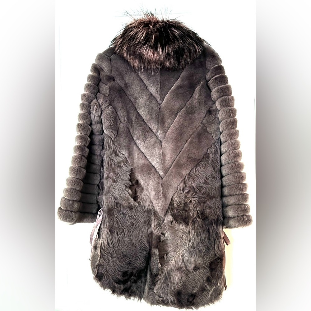 roksolana fox fur in mauve - Picture 3 of 8